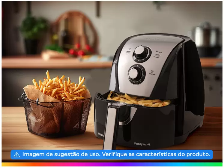 Fritadeira Elétrica sem Óleo/Air Fryer Mondial - Family - Imagem 4