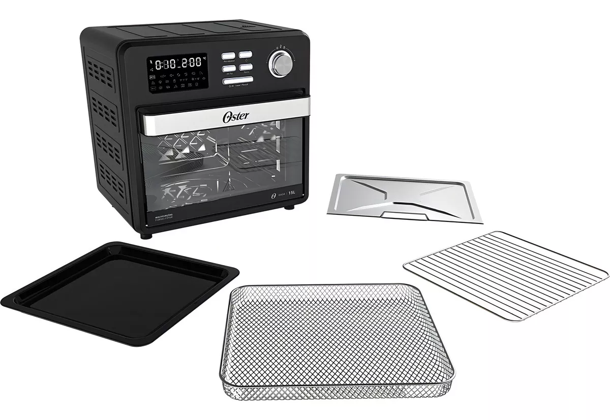 Fritadeira e Forno Oster Gourmet Preto 15 Litros 10 Em 1 220v - Imagem 4